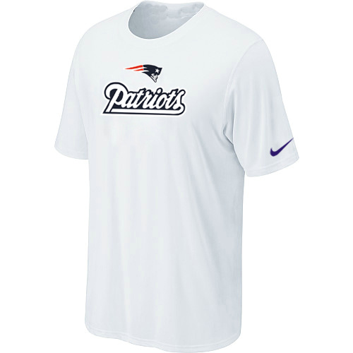 Nike New England Patriots Authentic Logo NFL T-Shirt - White